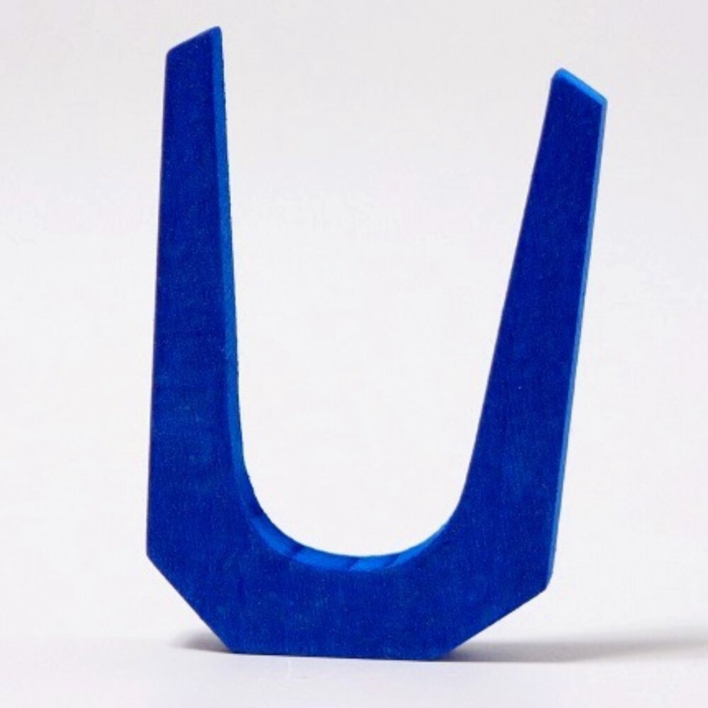 NWT Grimm's Wooden Toys Anthroposophical Letter U